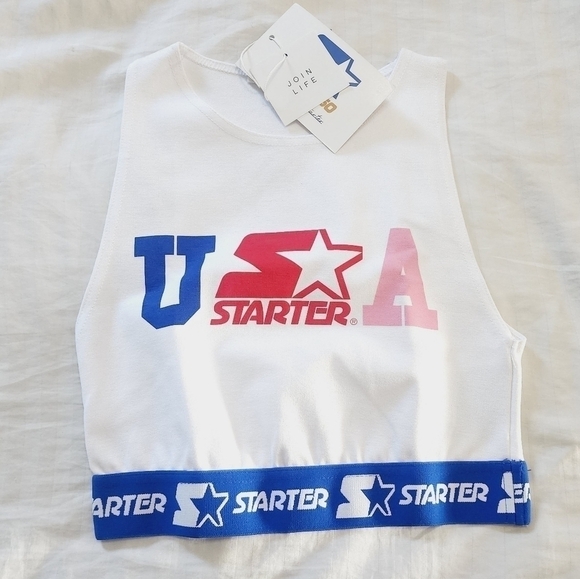 Zara x Starter USA ultra crop tank top size small - Picture 1 of 5